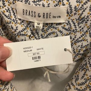 Called to Surf - Brass & Roe - White, Yellow, and Navy Dress - NWT